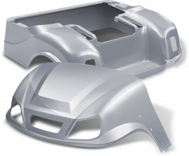 EZ-GO TXT Doubletake Titan Golf Cart Body Silver